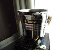 Seau à champagne en cuivre chromé BAUMLIN boite d'origine état neuf