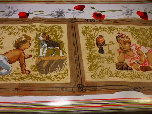 Lot mignons canevas finis - lot=2,