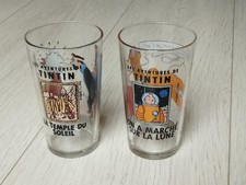 Lot 2 verres TINTIN