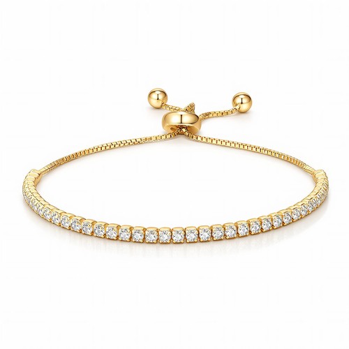 Glozzo bracelet tennis laiton - bracelet,