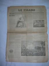 JOURNAL LE FIGARO SUPPLEMENT LITTERAIRE du 21 octobre 1893 N° 26