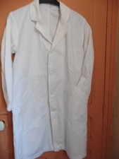 ANCIENNE BLOUSE DE PEINTRE BLANCHE T 44