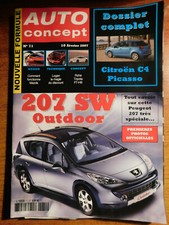  MAGAZINE " AUTO CONCEPT " N°71 207 SW OUTDOOR  CITROEN C4 PICASSO CONCEPT MAZDA