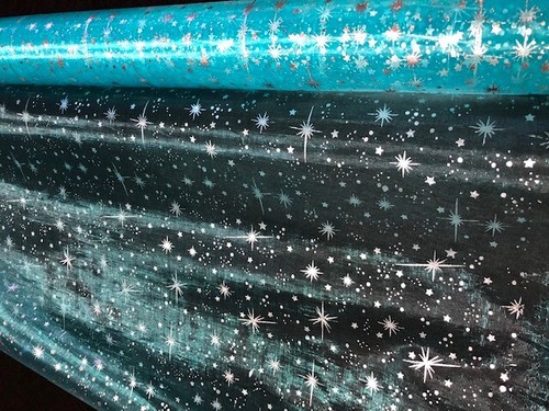 Tissu organza etoiles reine - etoiles,