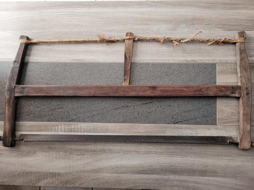 Ancienne scie cadre 87x40cm - ancienne,