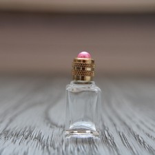 3.5 cm, Petite bouteille en verre, miniature vide en verre transparente