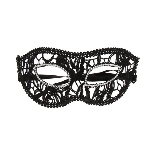 Masque loup dentelle - et, strass