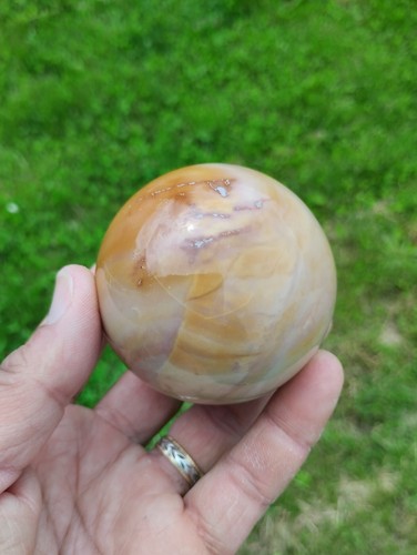 Jaspe mookaite forme sphère - mookaite,