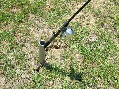 Handmade fishing pole - handmade, holder