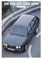 Catalogue / Brochure BMW Serie 3 Touring E30 2/1989 Belgique en français