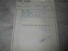 facture ancienne Garage HAUMONT ETAIN Meuse 1961