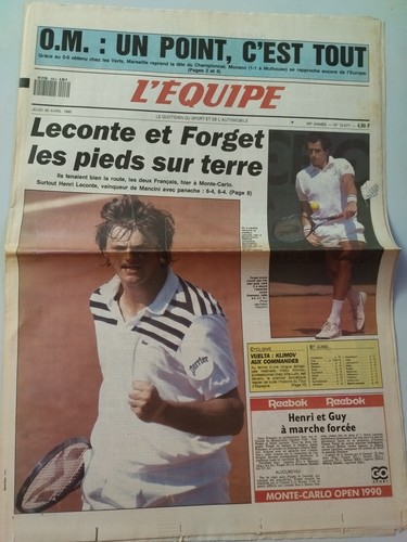 Equipe journal 04 1990 - l'equipe, 26/04/1990