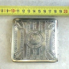  étui ancien * Rare en Argent massif * Vintage solid siver case no Lighter