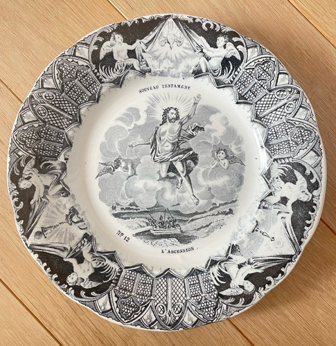 Assiette parlante creil - assiette,