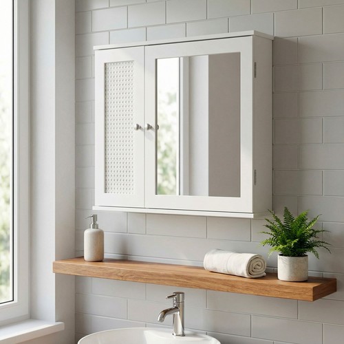 Armoire suspendue blanche - armoire,
