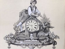 Horloge, Combat, coq