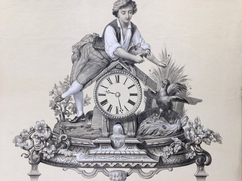 Horloge combat coq - horloge,, combat,