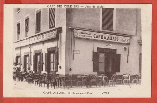 Cpa lyon 69 - , cafe
