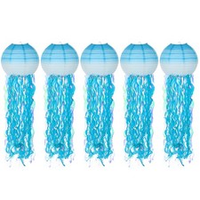 10inch Lampions Méduses, 5Pcs
