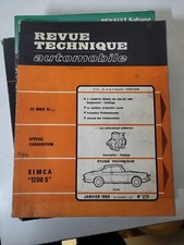 Revue Technique Simca 1200 S