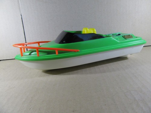 Jouet plastique ancien canot - jouet,