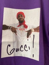 T shirt Supreme x Gucci Mane Purple size Medium VNDS