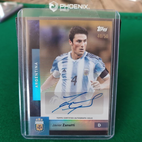 Javier zanetti topps argentina - javier,
