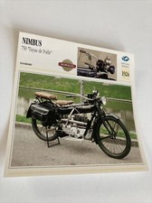 Nimbus 750 tuyau de poële 1924 carte collection moto Atlas Danemark