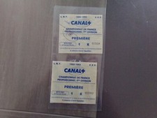 billet match football 1992/1993 psg / om ? signé weah germain