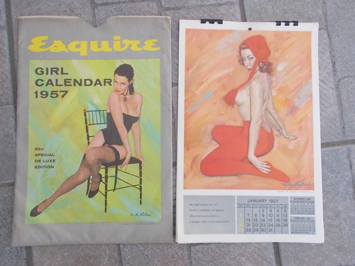 Calendrier vintage esquire - calendrier,