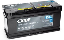 Batterie de voiture EXIDE 100Ah/900A  RENAULT MASTER