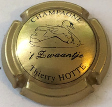 Capsule de champagne HOTTE Thierry cuvée belge (17. or et noir)