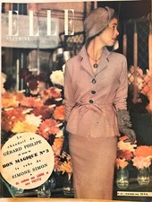 ELLE CLAUDINE Magazine n° 151 du 19 Octobre 1948 ancienne revue de mode couture