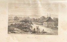 GRAVURE SUISSE  1838  "  CHARNIER DE MORAT   "