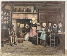 Huile sur toile : ancienne