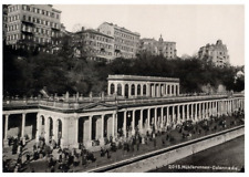 Allemagne, Karlsbad, Muhl Brunnen-Colonnade  Vintage print.  Photomécanique 