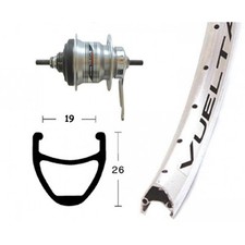 Roues Arrière 28X1,75 Shimano