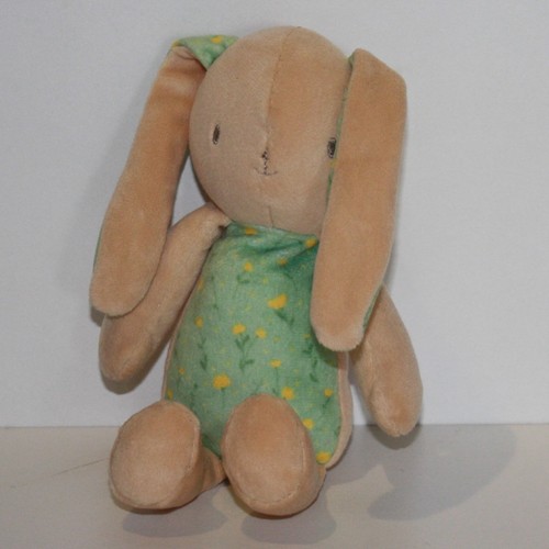Doudou lapin klorane vert - lapin,