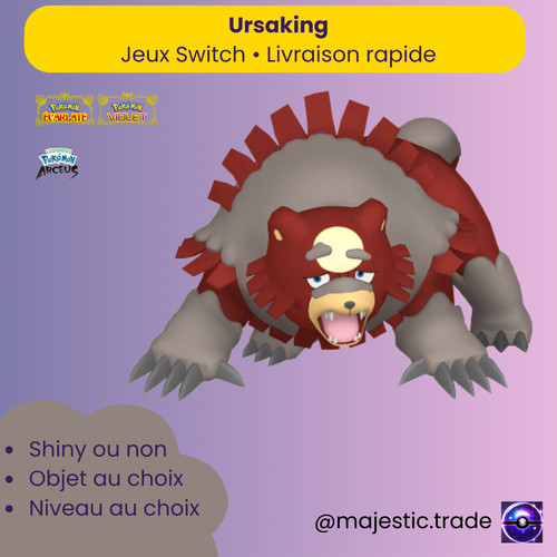 Ursaking shiny 6iv - ursaking, •