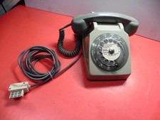 Ancien téléphone à cadran rotatif - gris - SOCOTEL