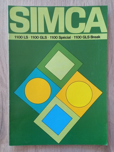Catalogue simca 1100 1972 - catalogue,