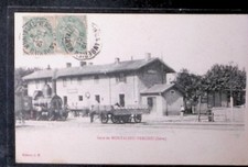 CPA  MONTALIEU VERCIEU  isère  le train en gare