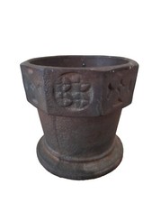 Mortier ancien en fonte 3318g old mortar déco collection Asie Asia chine