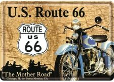 Route 66 The Mother Vélo / Carte Métal Postale / Plaque 145mm x 100mm