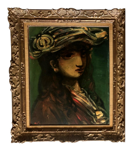 Antique oil painting - antique,