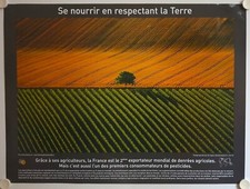 Affiche ARTHUS-BERTRAND Photo SE NOURIR RESPECTANT TERRE Développement Durable