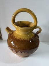 Cruche Gargoulette Terre Cuite Vernissée Poterie RAVEL AUBAGNE SUD  Provence