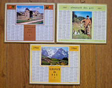 3 Almanachs des PTT 1964, 65