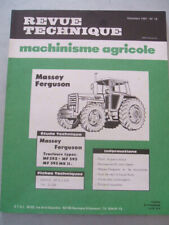 REVUE TECHNIQUE TRACTEUR MASSEY FERGUSON 592 595 MKII MK II - Perkins A 4.318