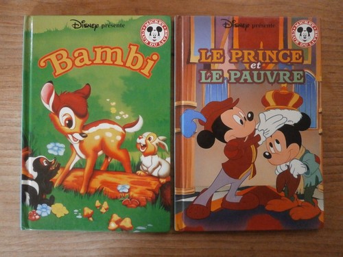Lot livres disney - livres, bambi